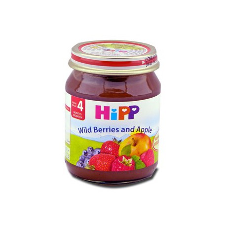 Hipp piure mere/fructe de padure (6luni) 