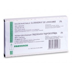 Lidocaina h/ch amp 2% 2ml N10 (Farm