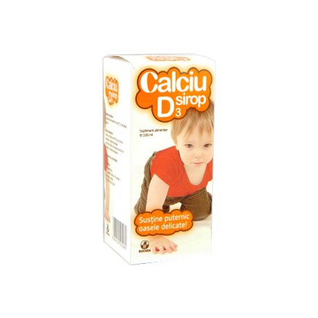 Calciu D3 sirop 100ml (Biofarm)