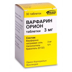 Warfarin tab 3mg N30 (Orion) +