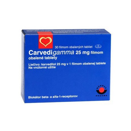 Carvedigamma 25 mg N30 tab